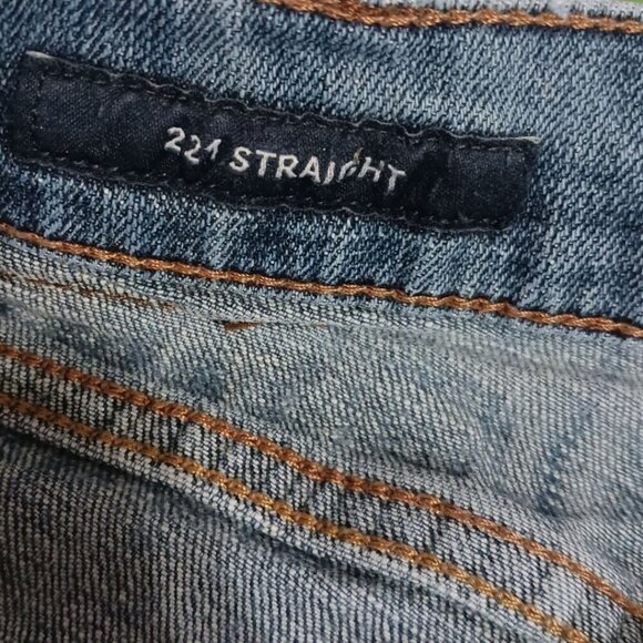 Lucky Brand 221 Straight Mens  Blue Denim Jeans Mid-Rise 40x30 - Picture 7 of 13